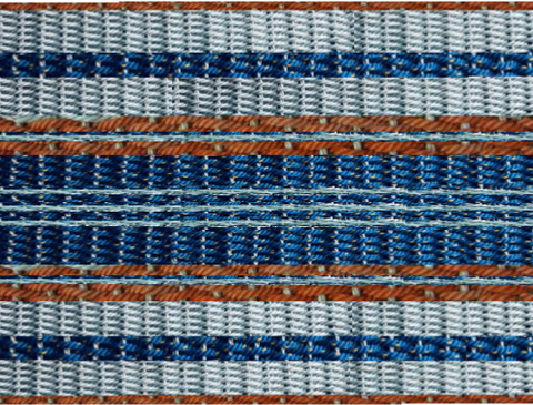 Custom Aqua, Blue & Orange Rug