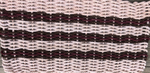 Thin Pink Line Decorative Rope Mat – Maine Rope Mats