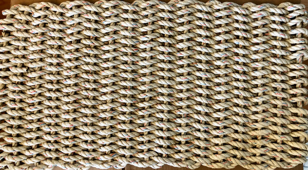 White Recycled Rope Rug – Maine Coast Rope Rugs
