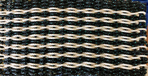 Black and White Rag Rug
