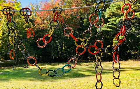 Colors of Fall Recycled Rope Garland