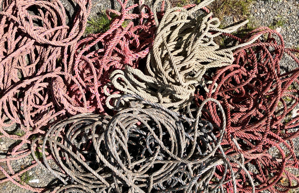 Custom Gray, Red, White and Pink Rope Runner 24” x 60” – Maine Coast ...