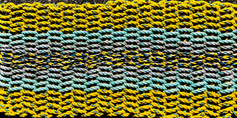 One-of-a -Kind Yellow - Multi Rope Rag Rug